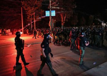 Police clash with anti-government protesters calling for early elections in Serbia